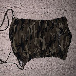 Slim Camo Tube Top.